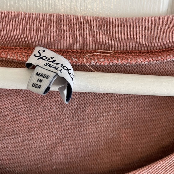 Splendid Women’s Small Sweatshirt, dusty rose - Picture 3 of 3